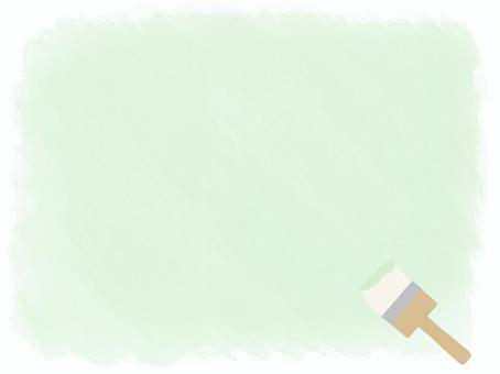 刷毛で色塗りペイント：淡い黄緑 背景,刷毛,ペンキ,黄緑,ペイント,色塗り,絵の具,お絵描き,塗装,フレームのイラスト素材