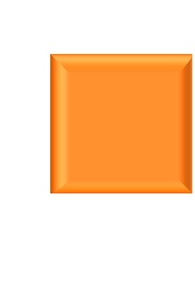 ３D文字記号オレンジ四角 四角,ボタン,記号,立体,3d,オレンジ,装飾,デザイン,アイコンのイラスト素材