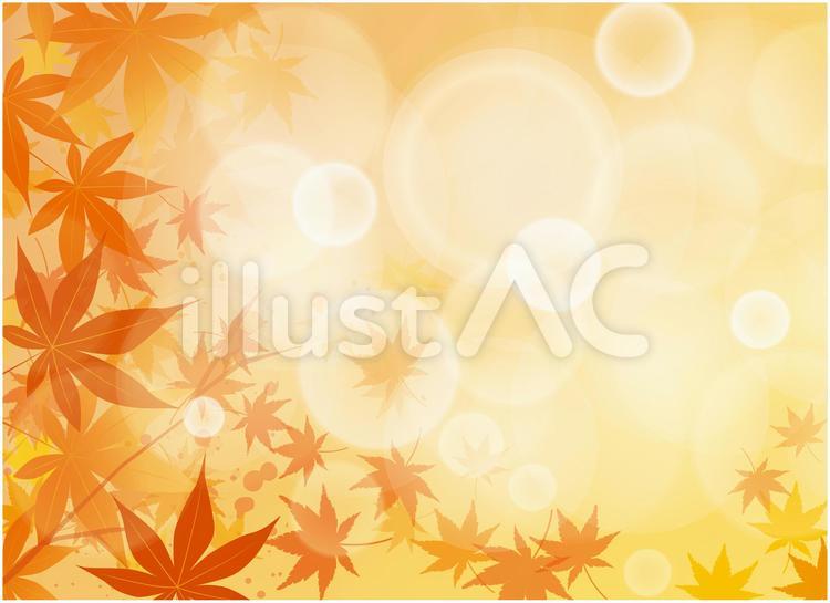 秋　紅葉　和風　背景 秋,秋季,紅葉のイラスト素材
