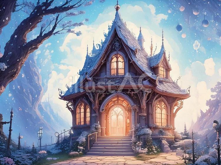 Free Vectors | Fantasy and game style building background