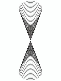 三角の図形 三角の図形 三角,ワームホール,ブラックホール,不思議,謎,巻く,とんがり,帽子,図形,手巻き寿司のイラスト素材