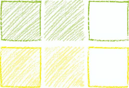 Crayons square c, , JPG, PNG and AI