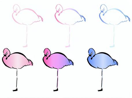 Illustration, flamingo, bird, animal, 