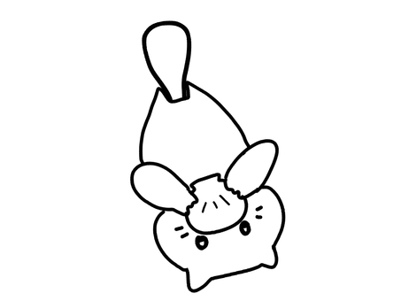 かわいいラッコ ラッコ,かわいい,手描きのイラスト素材