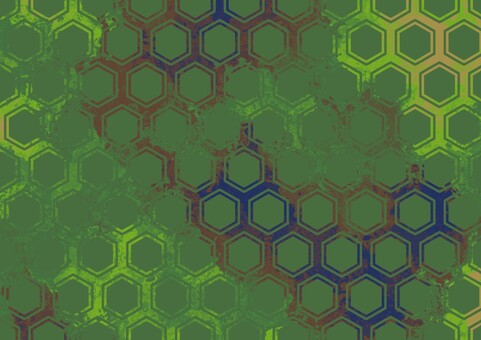 緑系ハニカムのマーブルテクスチャ マーブル,和柄,亀甲,パターン,テクスチャ,ハニカム,六角形,幾何学,繰り返し,背景のイラスト素材