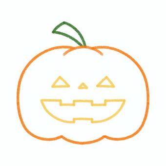 ハロウィン かぼちゃ 線画 塗り絵 ハロウィン かぼちゃ 線画 塗り絵 ハロウィン,ジャックオランタン,かぼちゃ,秋,10月,年中行事,イベント,素材,ハロウィン素材,シンプルのイラスト素材