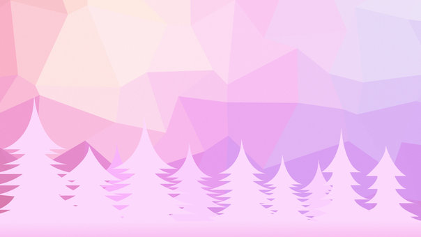 グラデーション背景 雪の森（ピンク） 背景,森,冬,雪,グラデーション,ピンク,雪景色,朝焼け,フルhd,16:9のイラスト素材