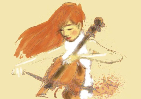 Illustration, виолончель, производительность, струнный инструмент, 