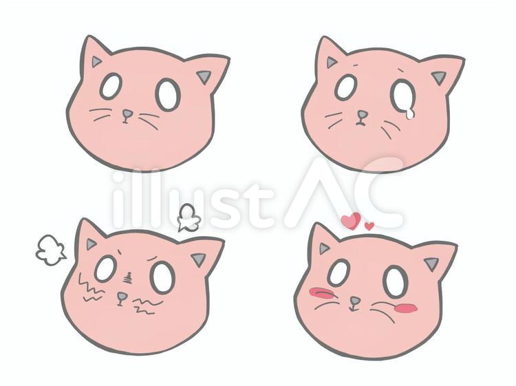 猫いろいろ 動物,猫,ねこのイラスト素材