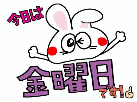 金曜日と教えてくれるウサギ
