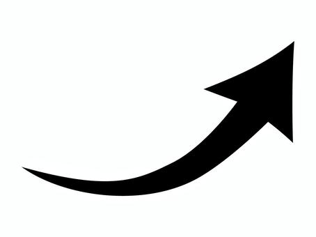 上向きのシンプルな矢印 上向きのシンプルな矢印 矢印,アイコン,上向き,黒,シンプル,強調のイラスト素材