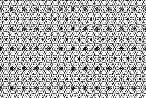 花とダイヤ柄のレース生地パターン背景壁紙 レース,花,シームレス,パターン,模様,柄,花柄,刺繍,白,黒のイラスト素材