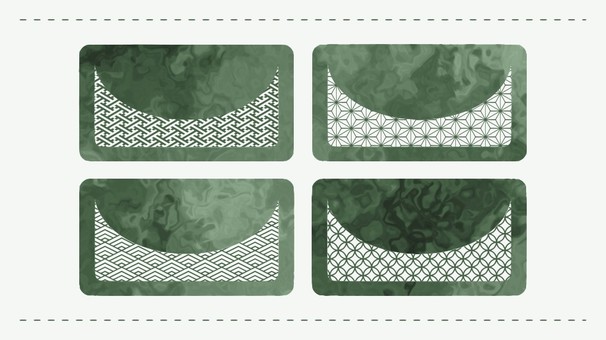 マーブル和柄のグリーン系曲線カード マーブル和柄のグリーン系曲線カード マーブル,カード,デザイン,エレメント,和柄,流体,リキッド,緑,グリーン,黄緑のイラスト素材