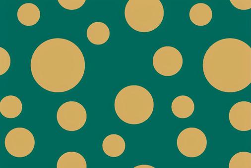 緑に金の水玉 水玉,模様,パターン,シームレス,緑,金,グリーン,ゴールド,背景,クリスマスのイラスト素材