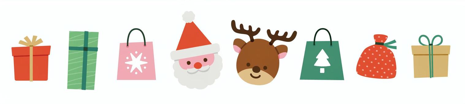 サンタさんとトナカイのクリスマス飾り罫 サンタさんとトナカイのクリスマス飾り罫 サンタクロース,サンタさん,サンタ,トナカイ,クリスマス,冬,12月,ライン,飾り罫,飾り枠のイラスト素材