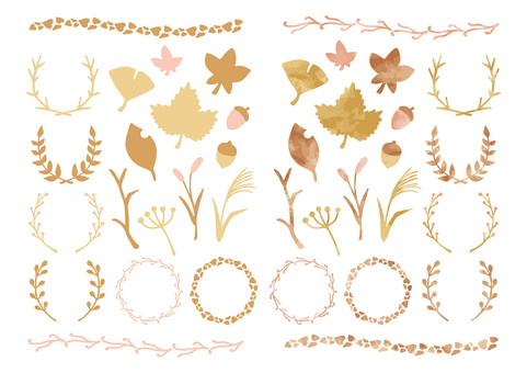 autumn frame, plant, frame, natural, JPG, PNG and AI