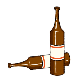 倒下的啤酒瓶 倒下的啤酒瓶