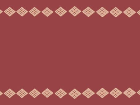 赤背景とダイヤ柄の壁紙 ダイヤ,模様,菱形,赤,アイボリー,チェック,壁紙,シンプル,茶色,図形のイラスト素材