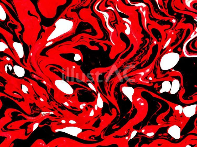 赤色・黒色・白色の斑模様の壁紙素材画像 背景,壁紙,まだらのイラスト素材