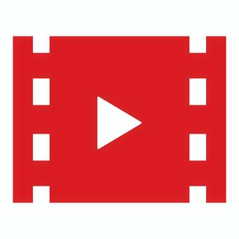 動画再生のアイコン 赤 動画,再生,ムービー,ビデオ,動画再生,youtube,ユーチューブ,デジタル,配信,マルチメディアのイラスト素材