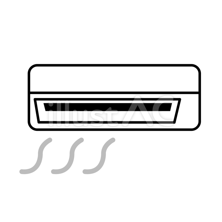 エアコン（送風） エアコン,クーラー,空調のイラスト素材