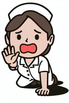 助けを求める人 助けを求める人 助け,困惑,苦難,別れ,未練,悲しみ,絶望,愕然,不幸,看護婦のイラスト素材