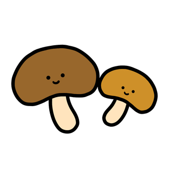 きのこ きのこ,キノコ,きのこ狩り,食べ物,食材のイラスト素材
