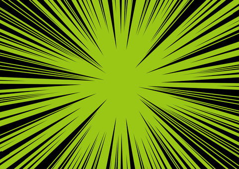 フラッシュ　　 フラッシュ,放射,衝撃,効果,スピード,漫画,シンプル,緑のイラスト素材