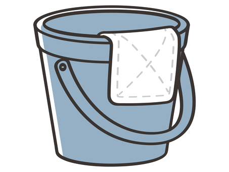 バケツとぞうきん 雑巾,ぞうきん,バケツ,掃除道具,拭く,拭き掃除,雑巾がけ,窓,床,汚れのイラスト素材