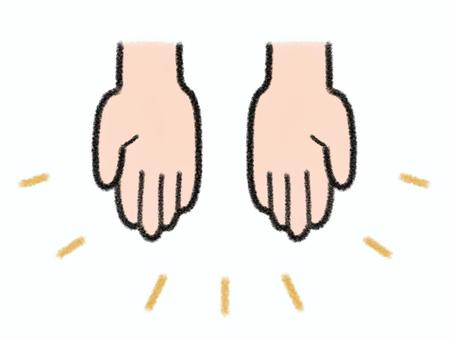 Illustration, JPG and PNG Illustration, hand, both hands, to present, JPG and PNG