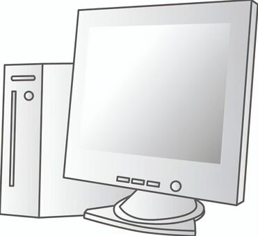 デスクトップパソコン パソコン,PC,デスクトップのイラスト素材