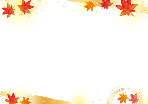 背景903 背景,秋,紅葉,和風,きれい,水彩,華やか,10月,11月のイラスト素材