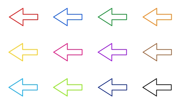 Illustration, Illustration, arrow, set, frame,