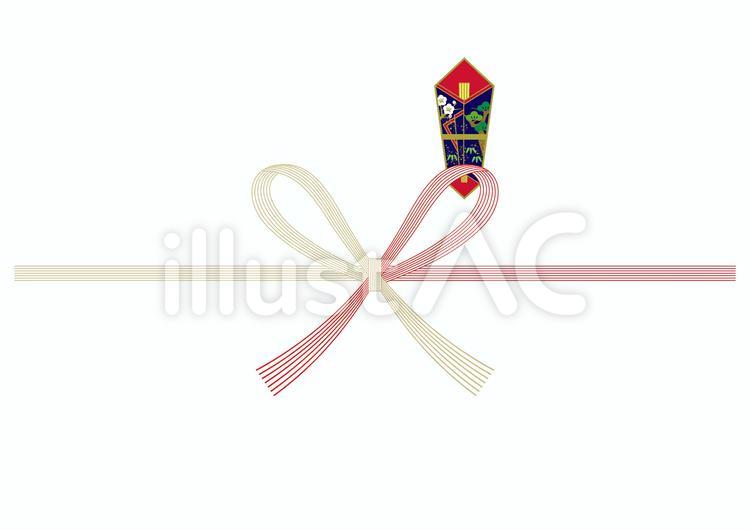 のし（蝶結び） のし,熨斗紙,熨斗のイラスト素材