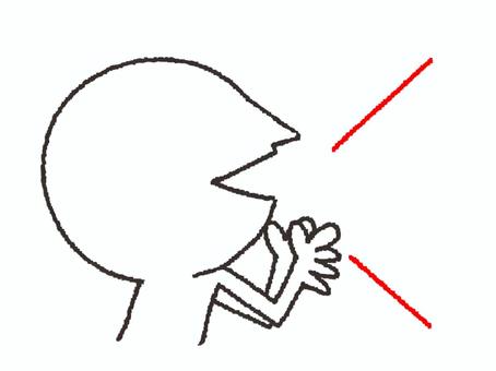 話すシルエット