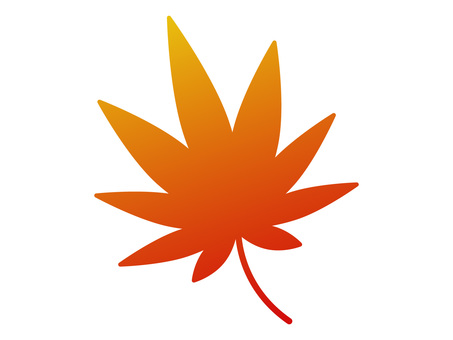 カエデ・紅葉したもみじの葉のアイコン