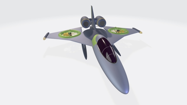 ツインローターツインジェット偵察機② 戦闘機,偵察機,コックピット,ジェット,ブースター,ローター,パワーノズル,垂直尾翼,デルタ翼,sfのイラスト素材