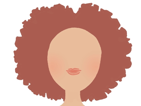 カーリーヘアスタイル 人,女性,ヘアスタイル,アフロヘア,ふわふわ,カーリーヘア,癖毛,アフロ,天パ,個性的のイラスト素材