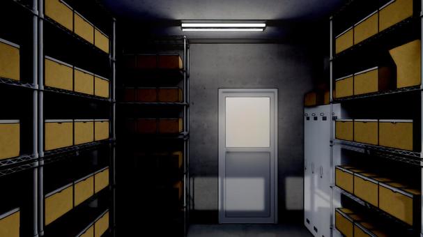 倉庫の出入り口 倉庫,荷物,倉庫作業,段ボール,仕事,在庫,山積み,室内,物置,保管庫のイラスト素材