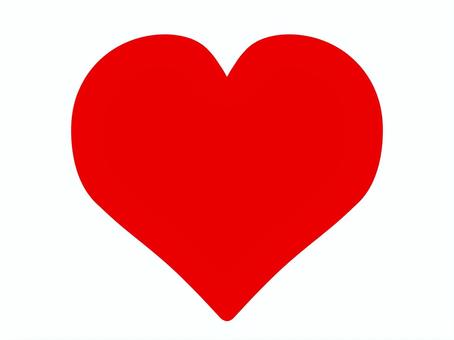 ハート　赤