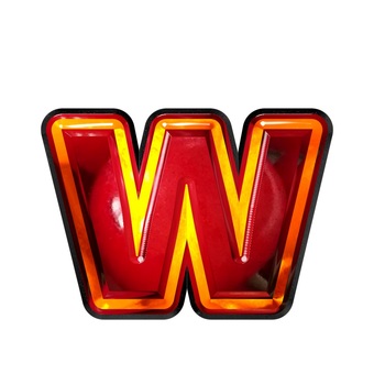 アルファベット小文字w 文字,ギラギラ,赤色,アルファベット,wのイラスト素材