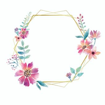 Illustration, flower, plant, frame, 