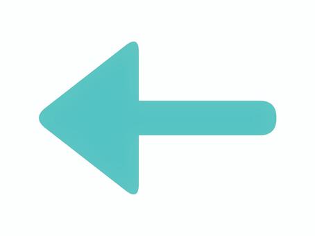 左向き矢印　緑　 矢印,左,緑,青緑,マーク,シンプル,図形のイラスト素材