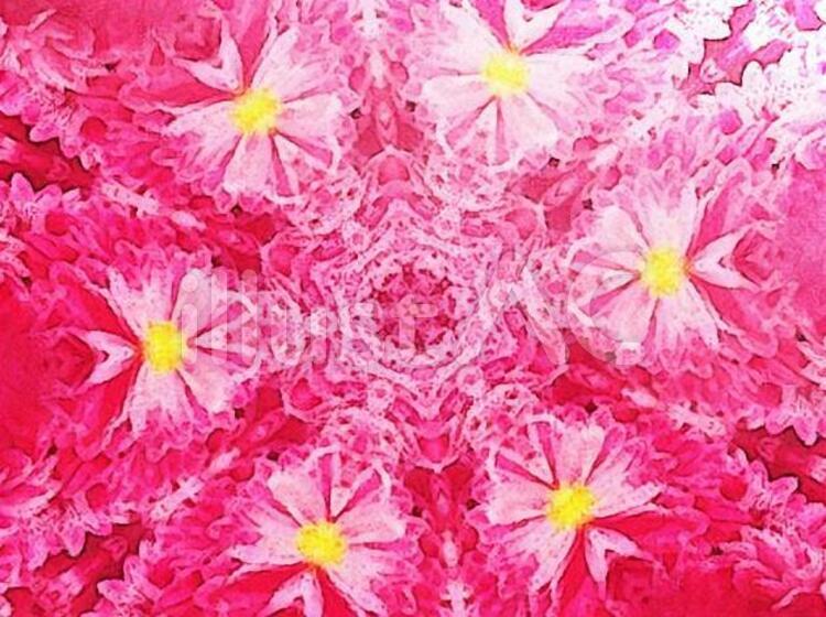 万華鏡 図柄,繊細,美しいのイラスト素材