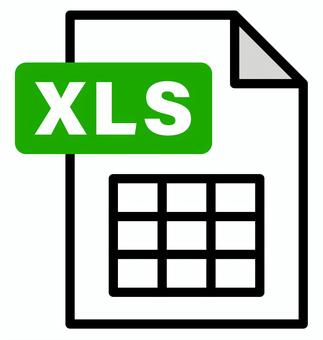 XLSファイル・データシートのアイコン1 xls,ファイル,アイコン,表データ,表計算,エクセル,ビジネス,集計,レポート,データ分析のイラスト素材
