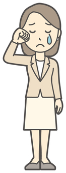 カジュアルスーツ女性-218-全身