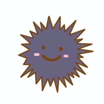 海・川の生き物（ウニ） 海洋生物,ウニ,生き物,海鮮,食材,高級のイラスト素材