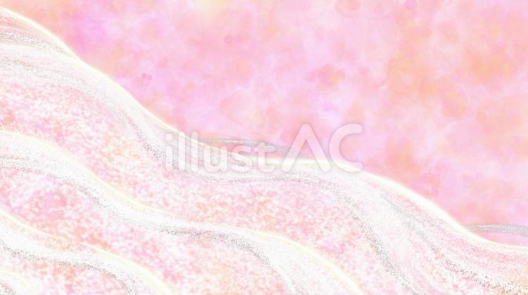 suisai　さざ波　sakura グラデーション,オシャレ,可愛いのイラスト素材