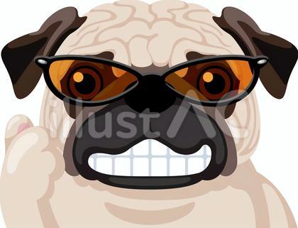 犬 ちょいワル パグ