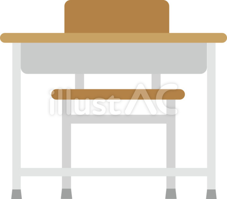保育園・小学校・中学校の机・勉強机 保育園,幼稚園,小学校のイラスト素材